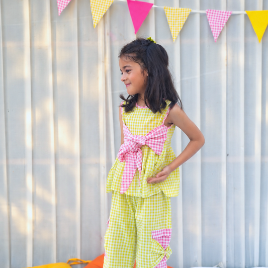 Chikoo bow Co-Ord set