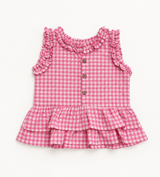 Litchi Ruffle Top