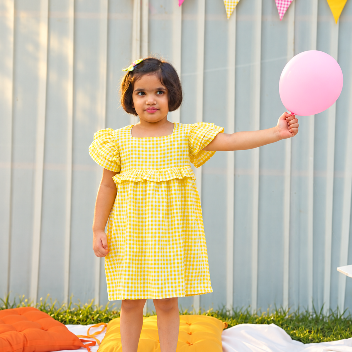 Frooti Flutter Sleeve Dress